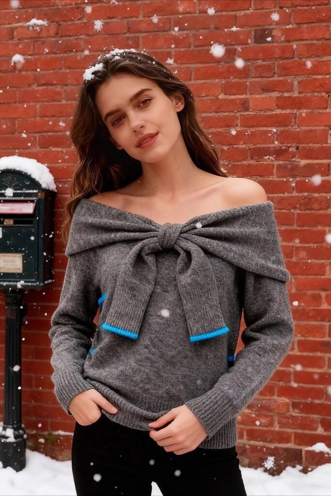 Elegant One Shoulder Fitted Knit Top